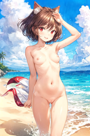 ちぇんとらんしゃまのおもいでしゃしんしゅう〜はれたひのひるのうみへん〜 サンプル7ページ目