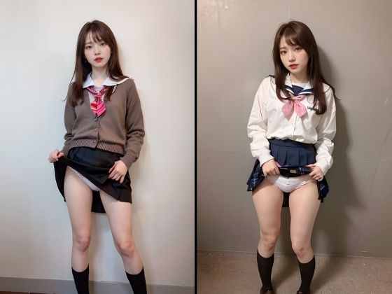 女子校生開脚（制服＆私服） サンプル3ページ目