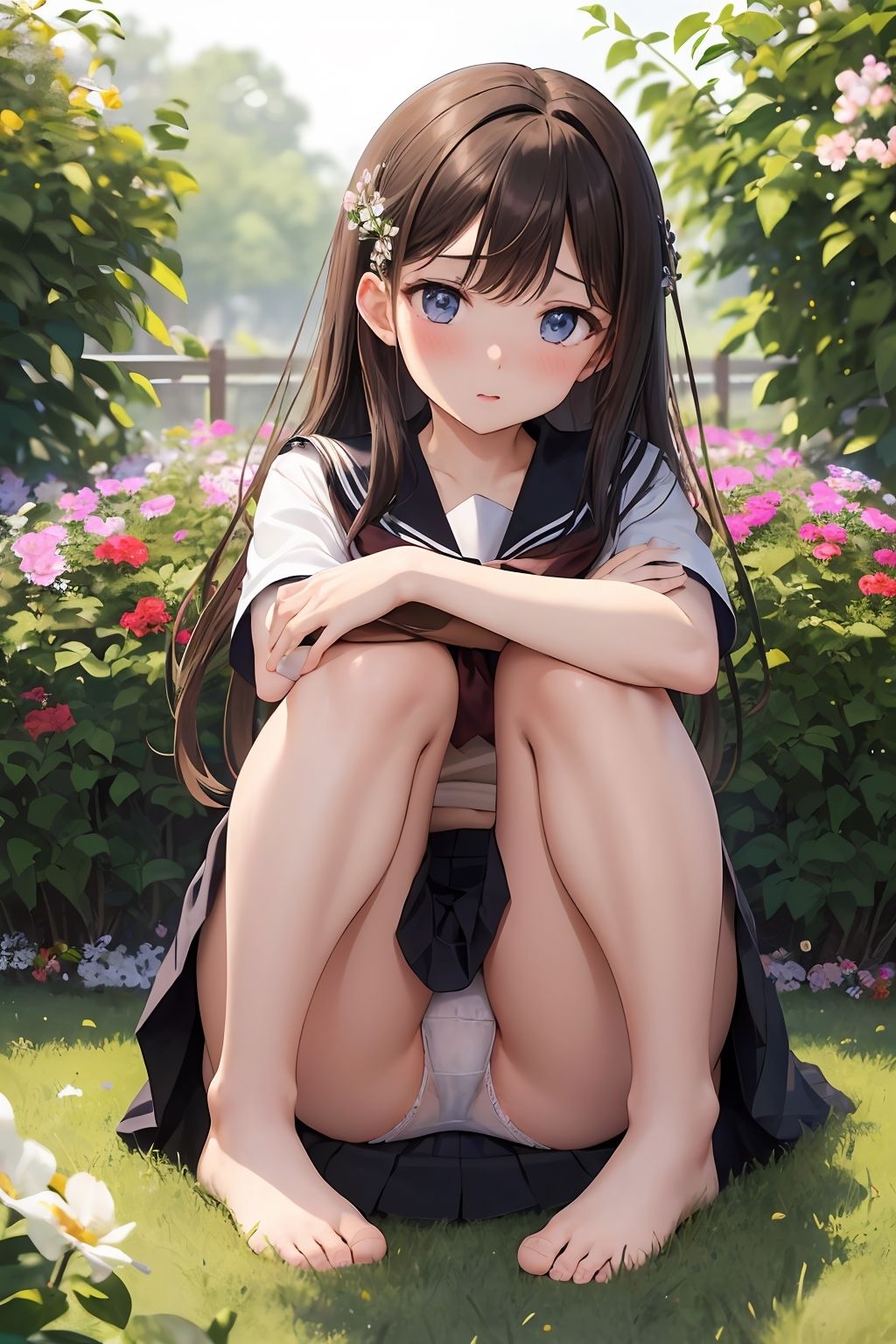 【パンチラAIイラスト】ドキドキのパンチラ集250枚〜パート（2） サンプル1ページ目