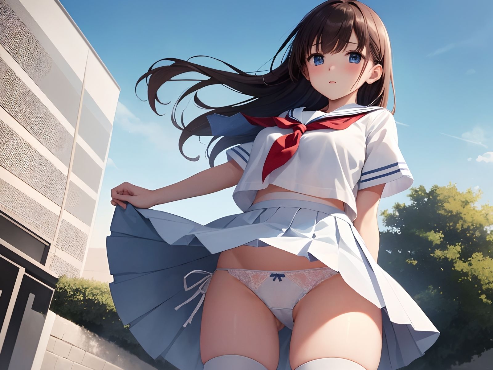 【パンチラAIイラスト】ドキドキのパンチラ集250枚〜パート（2） サンプル2ページ目