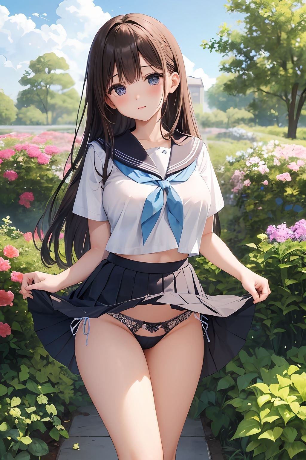 【パンチラAIイラスト】ドキドキのパンチラ集250枚〜パート（2） サンプル6ページ目