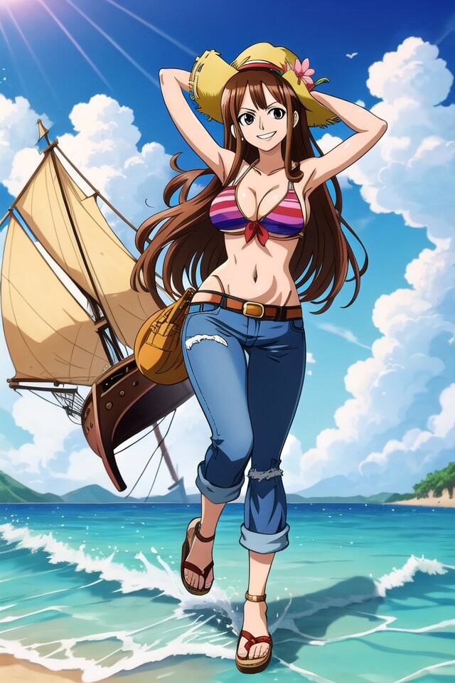『ワンピ〇ス』の美しき航海士、ナ◎ちゃん サンプル1ページ目