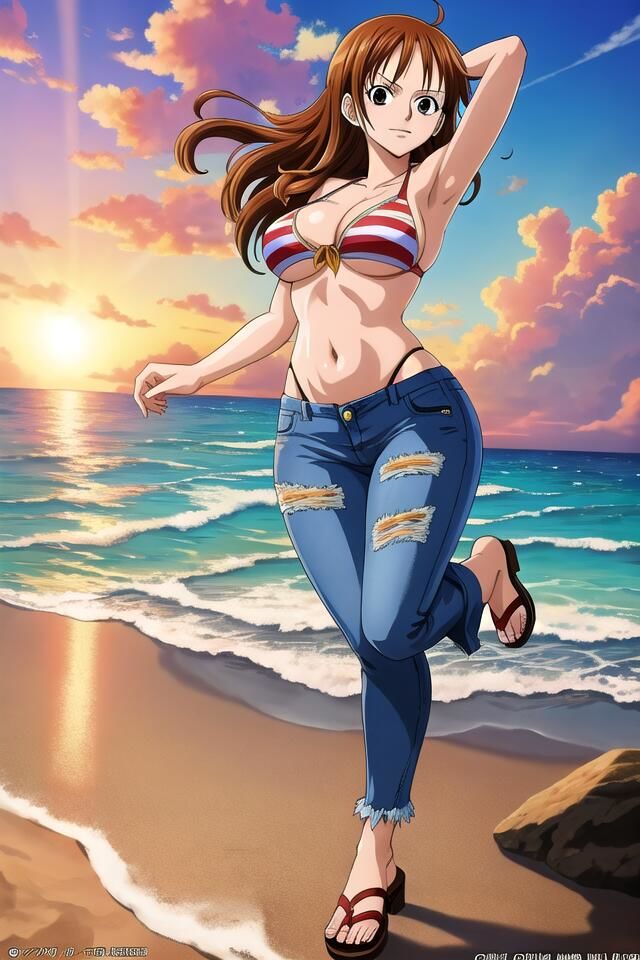 『ワンピ〇ス』の美しき航海士、ナ◎ちゃん サンプル4ページ目