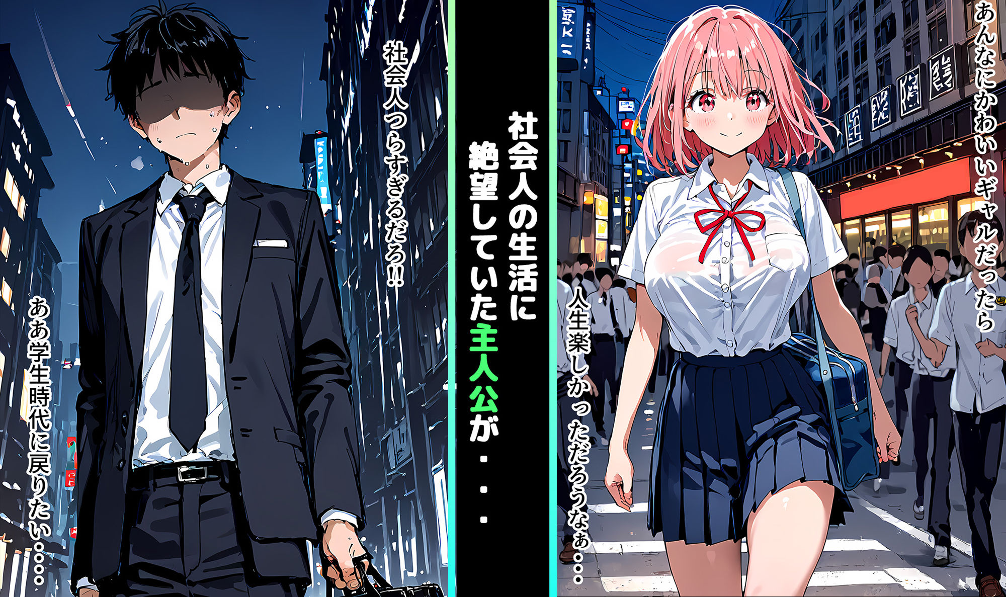 朝起きたら巨乳ギャルになってた！！〜チャラ男と全力メスイキセックス サンプル1ページ目