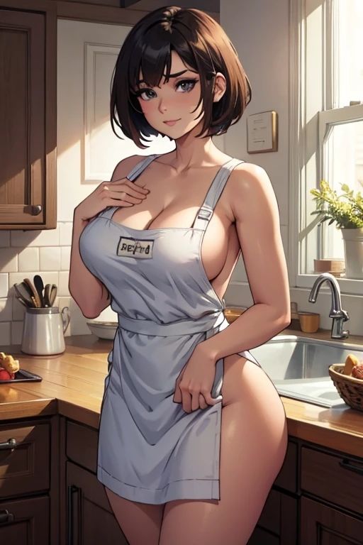 巨乳ギャルの裸エプロン サンプル7ページ目