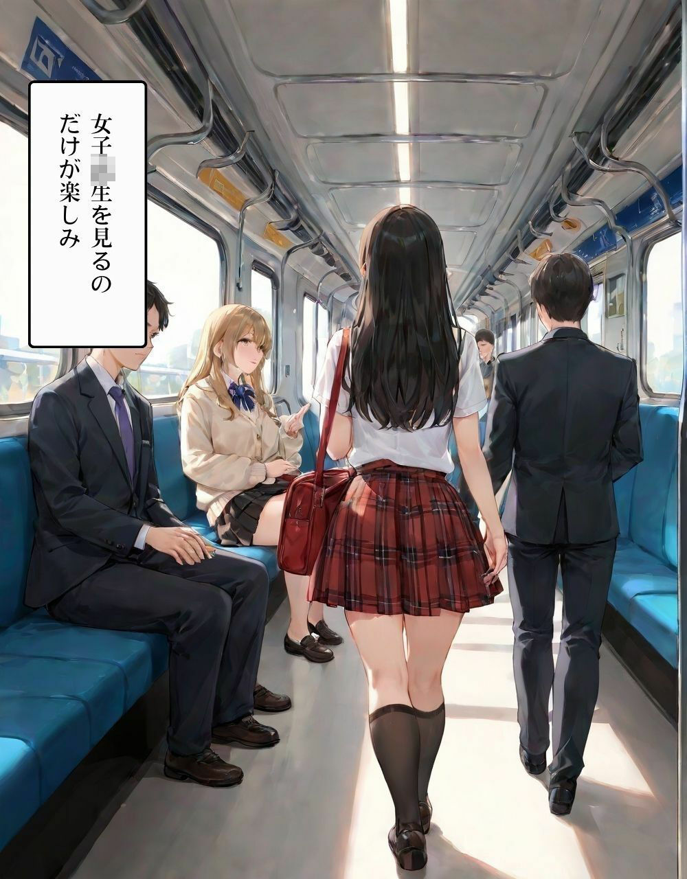 秘密のパパ活電車 サンプル1ページ目