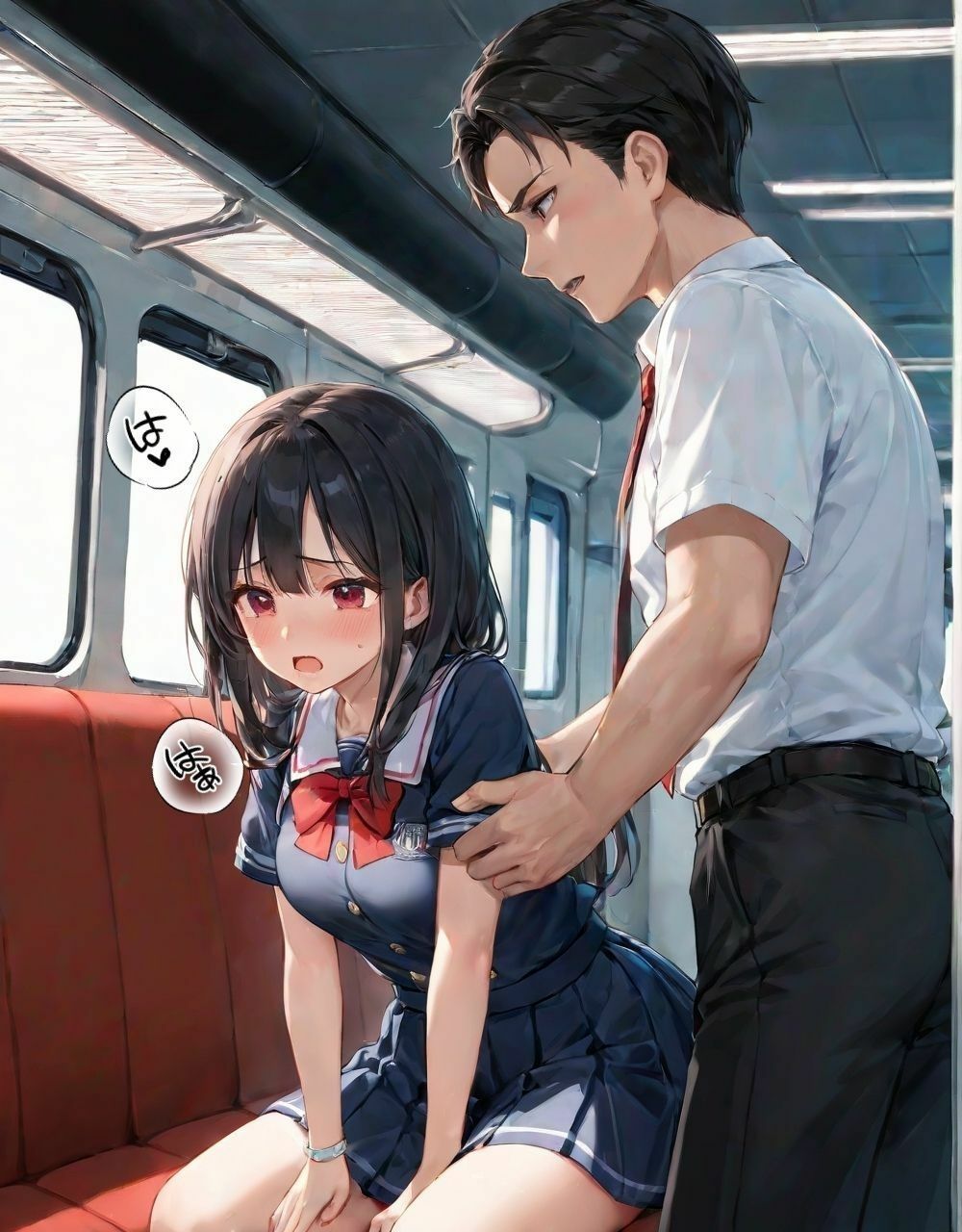 秘密のパパ活電車 サンプル7ページ目