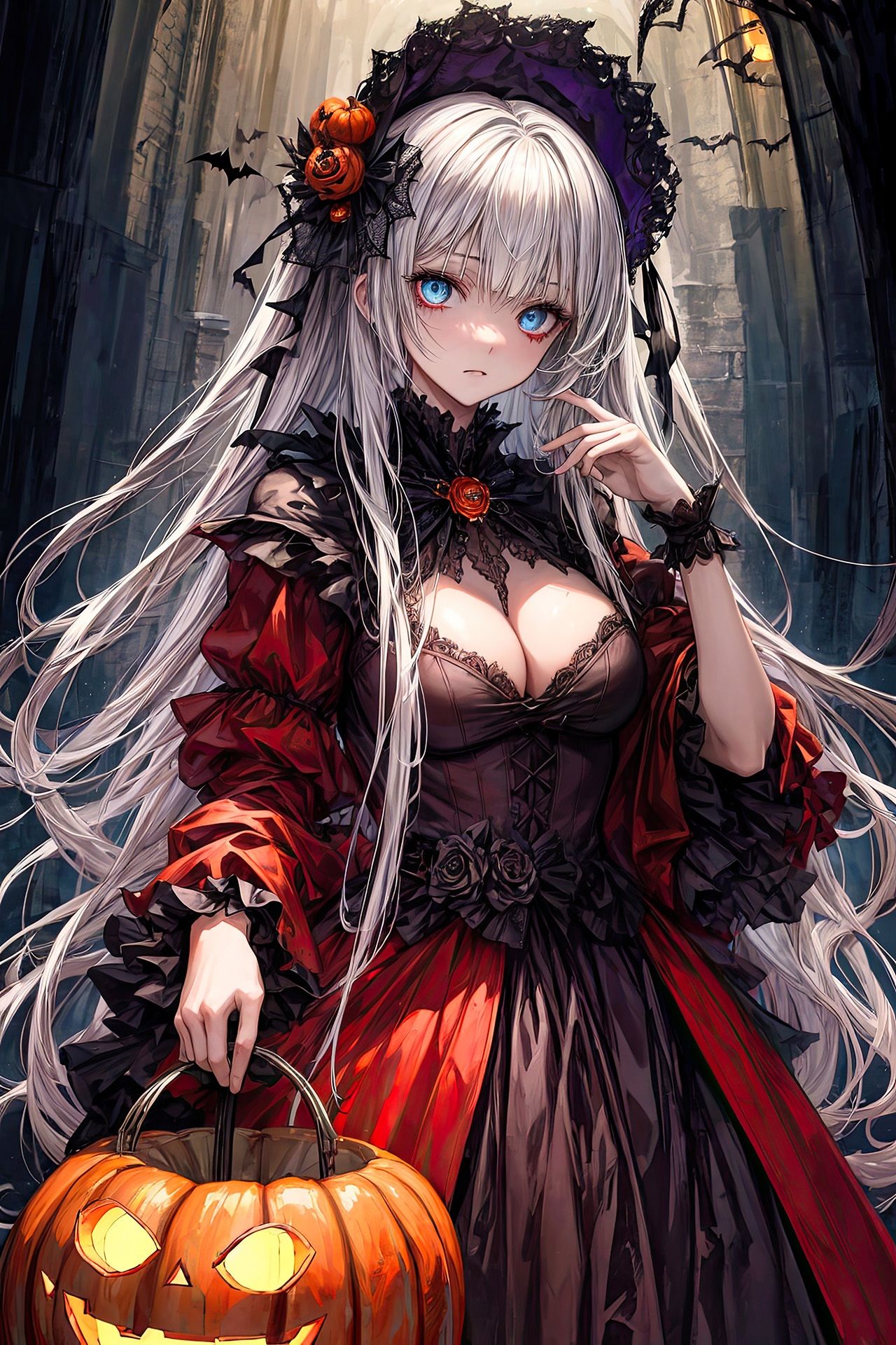 ハロウィンコスの女の子にぶっかけ サンプル2ページ目