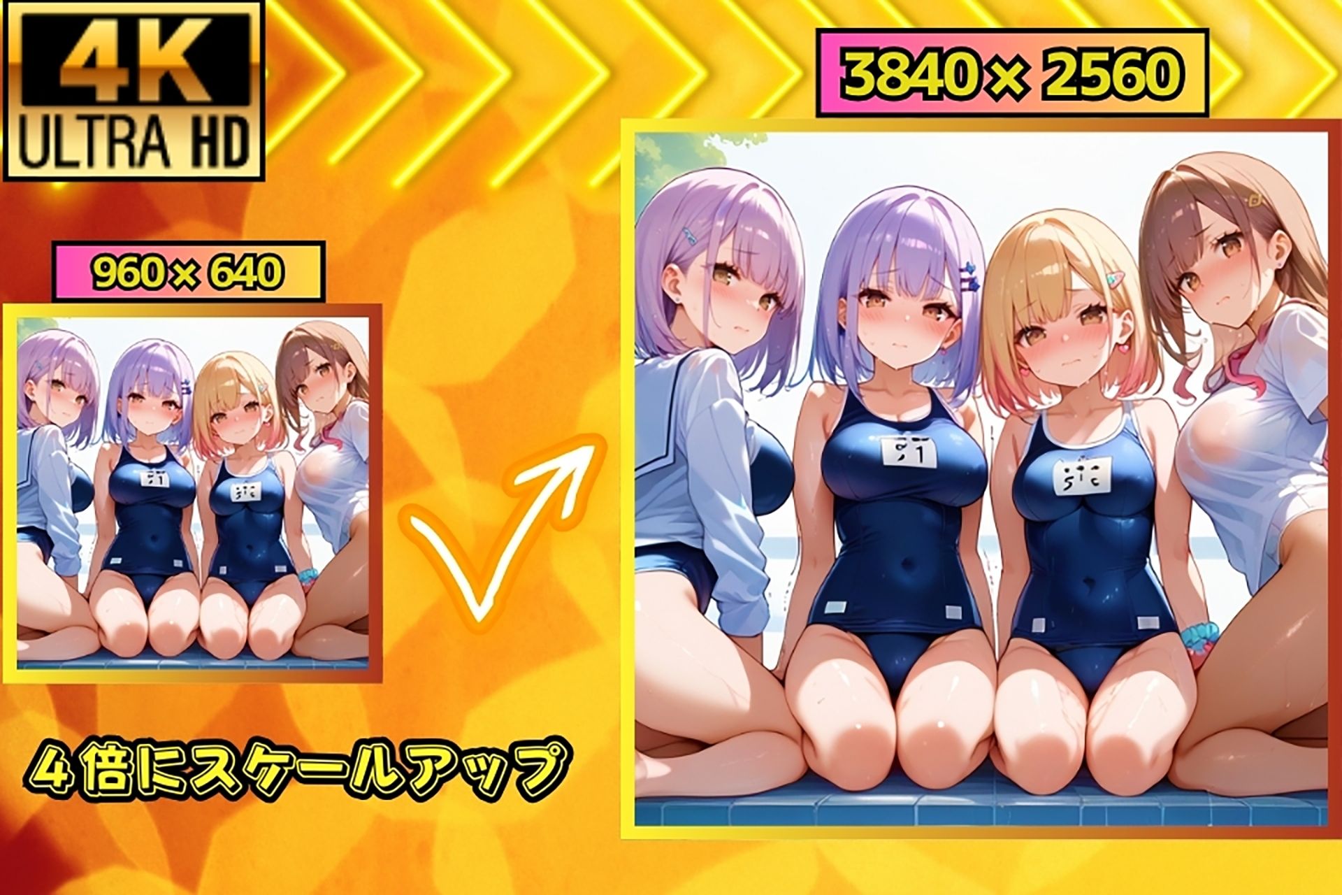 水泳部女子が次々と絶頂！プールで始まるエロ特訓 サンプル9ページ目