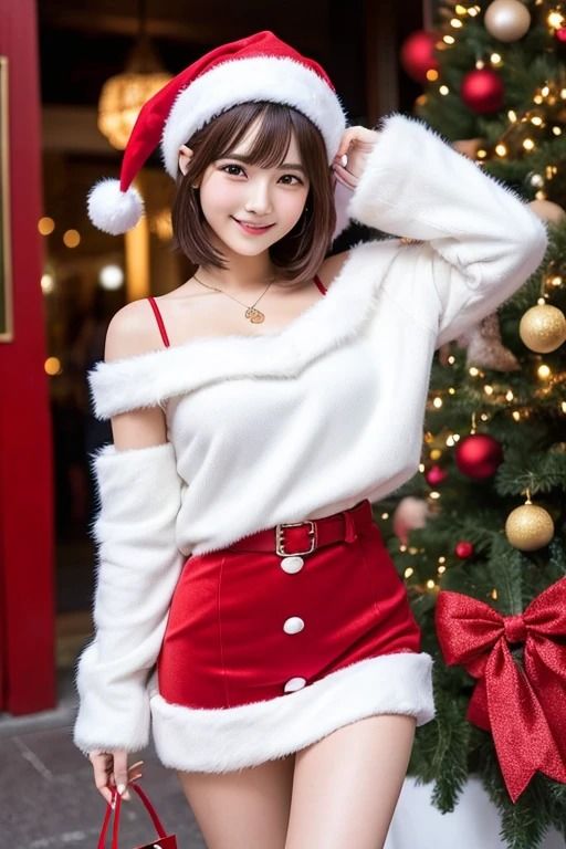 サンタコスプレ美女＃1 サンプル1ページ目
