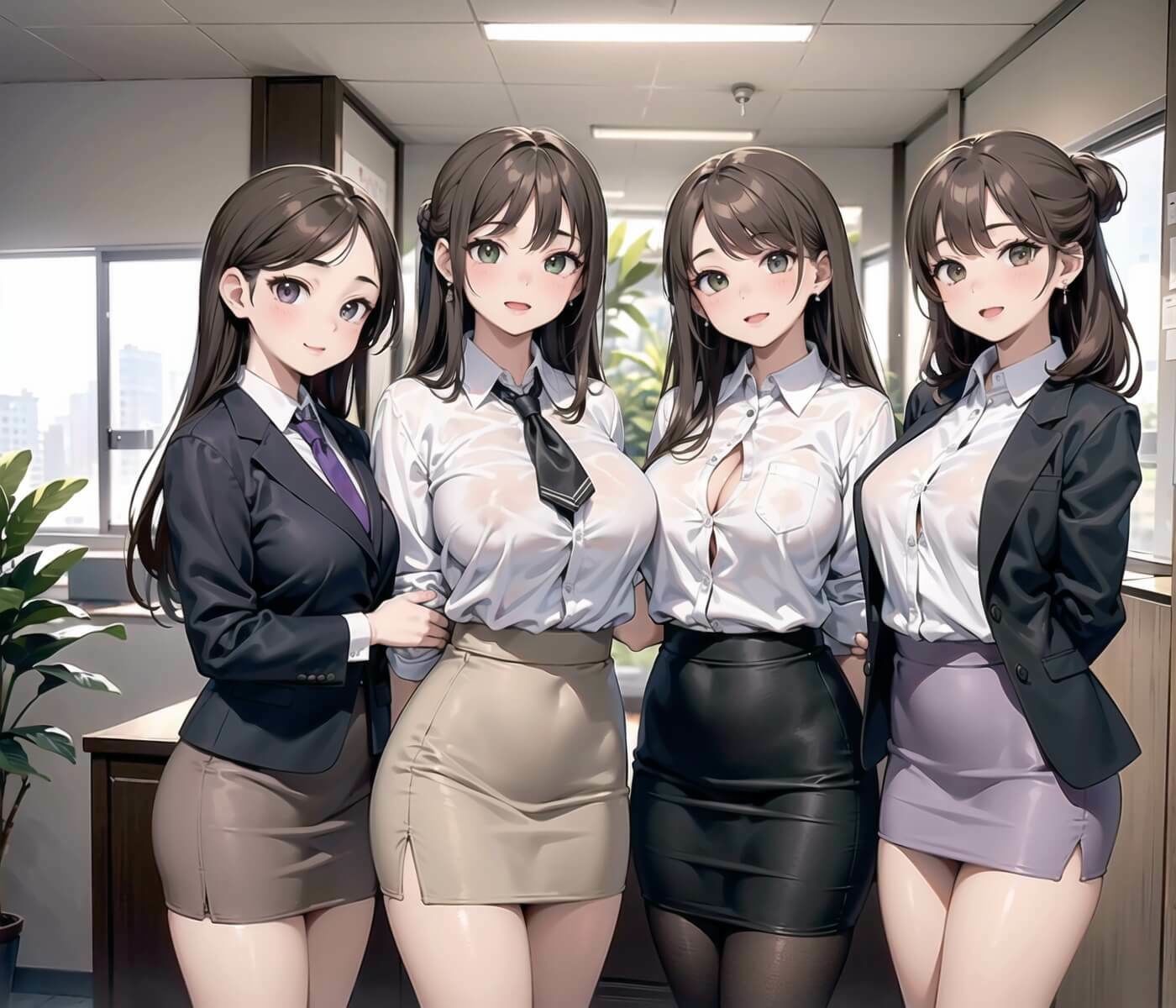 全部中に出して…？美人秘書課を催○支配！6【美麗CG200枚収録】 サンプル2ページ目