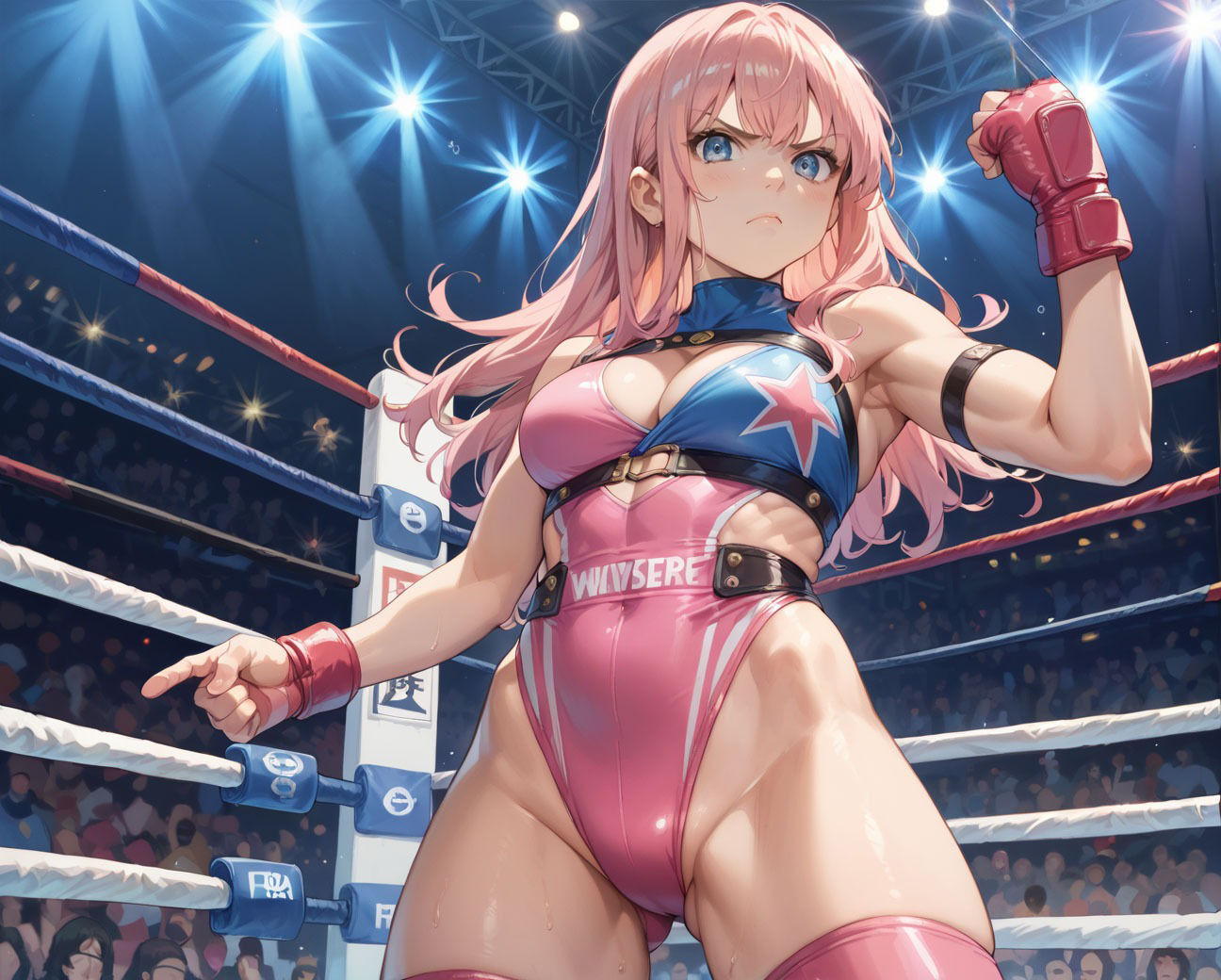 女子プロバトルAI画像集 絶頂デスマッチ編 サンプル1ページ目