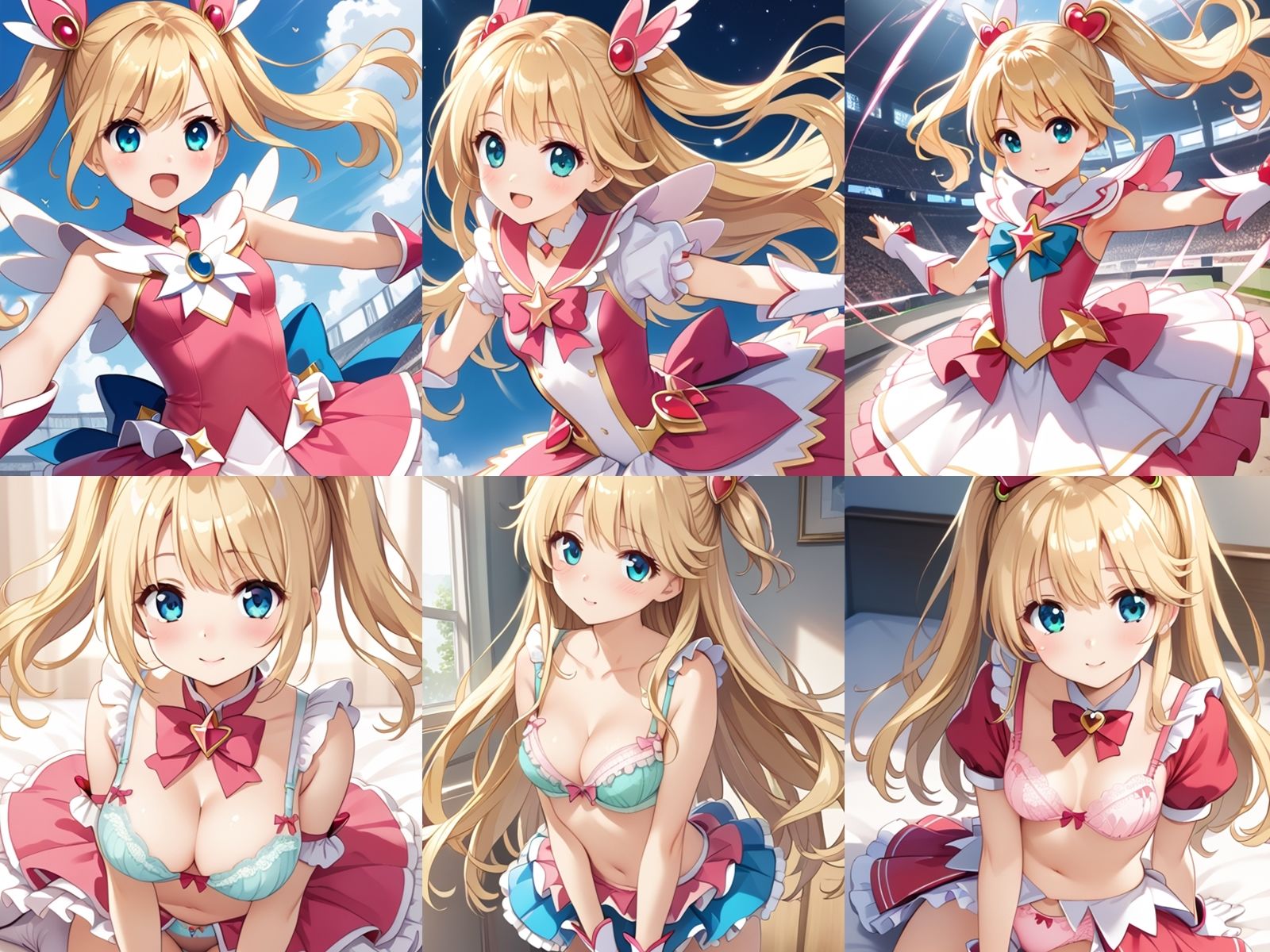 無敵の金髪魔法少女が中出しセックスで孕みボテ腹になるまで サンプル1ページ目
