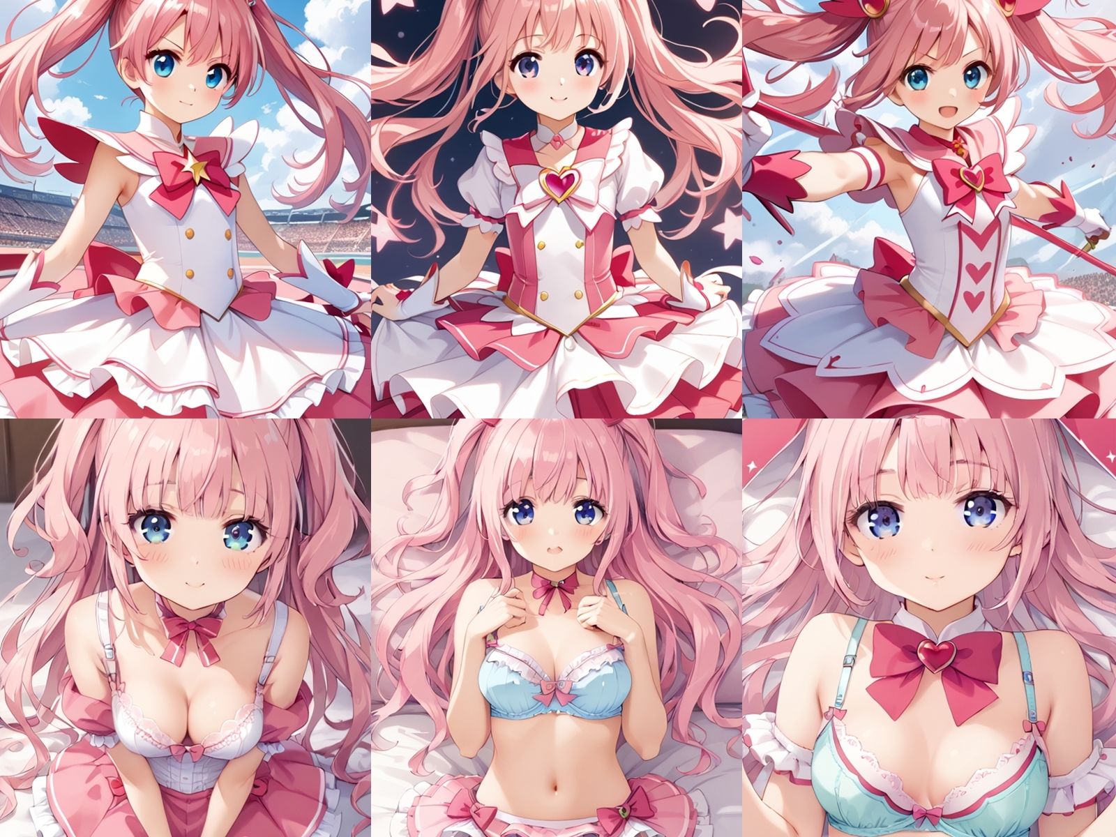無敵のピンク髪魔法少女が中出しセックスで孕みボテ腹になるまで サンプル1ページ目