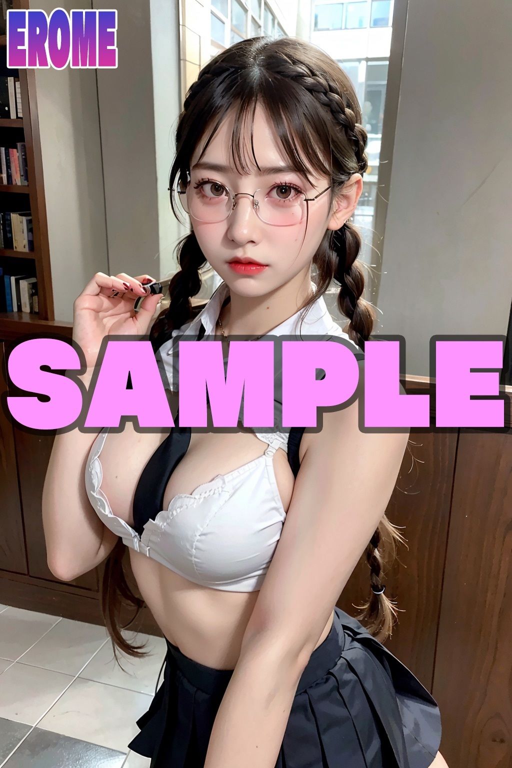 地味メガネ巨乳とエッチ！ サンプル3ページ目