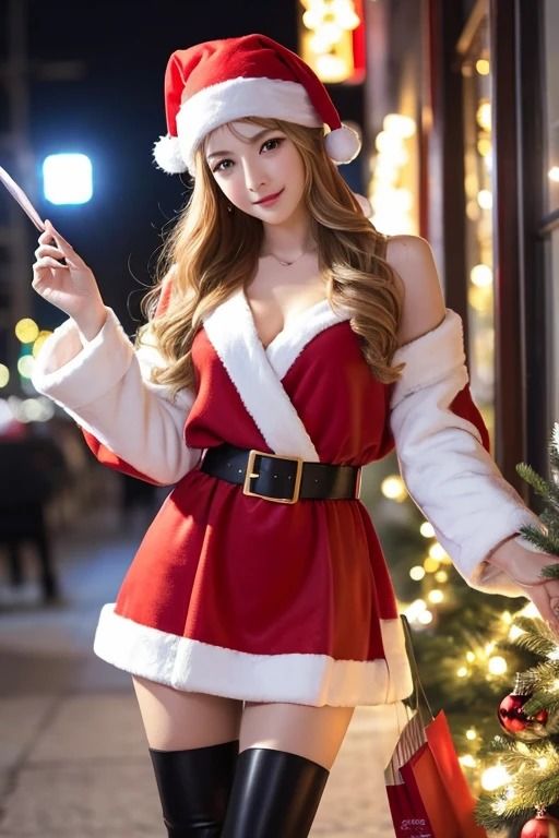 サンタコスプレ美女＃2 サンプル2ページ目
