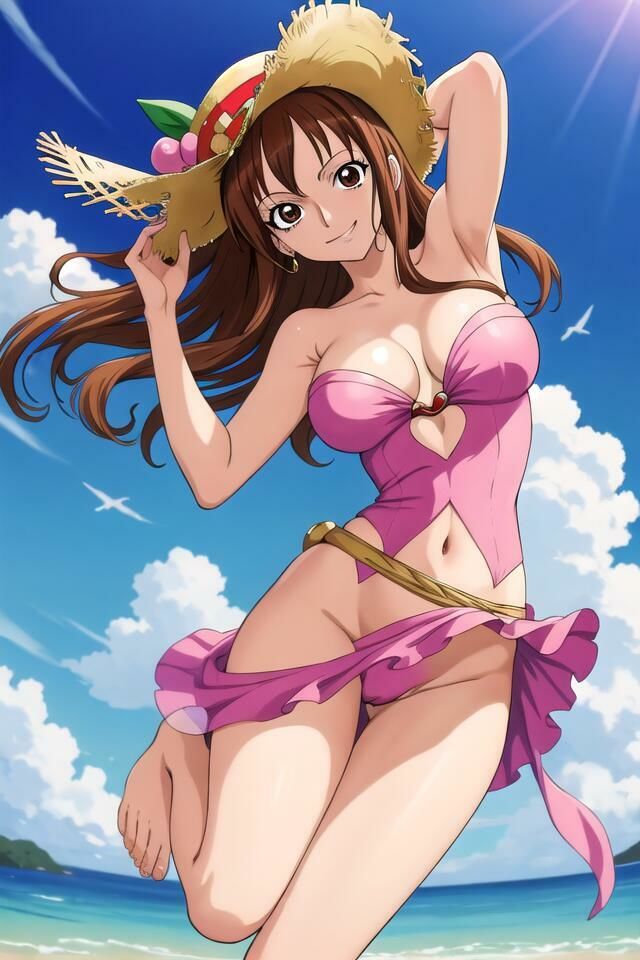 ちょっとエッチな『ワンピ〇ス』の美しき航海士、ナ◎ちゃん サンプル1ページ目