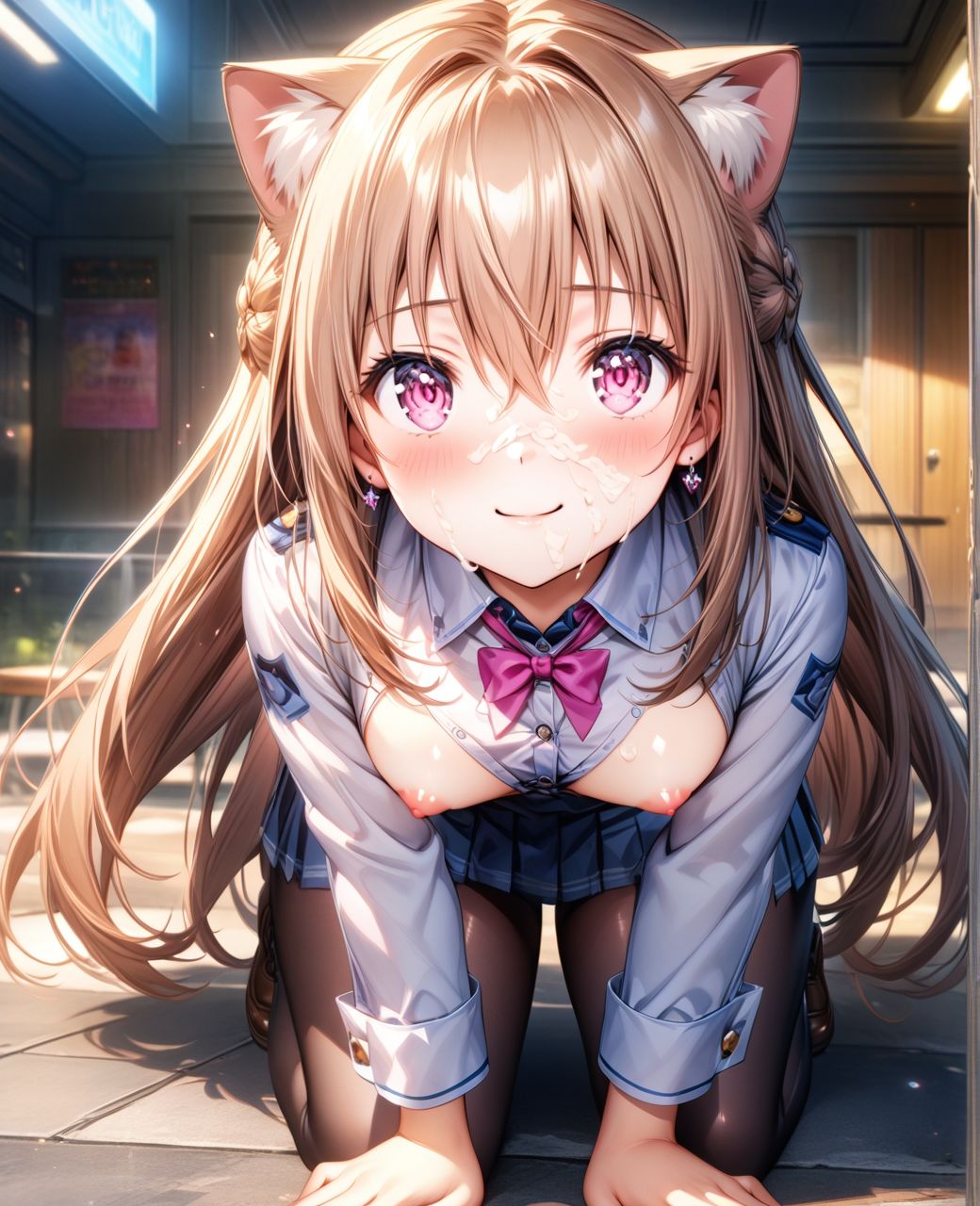 美少女〇〇まみれ・白〇ユイナ（ヘブバン） サンプル3ページ目
