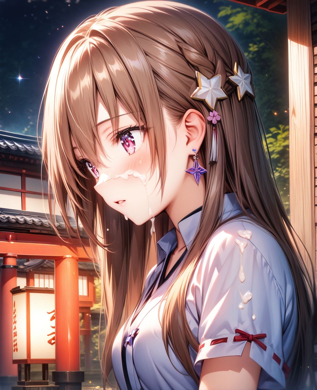 美少女〇〇まみれ・白〇ユイナ（ヘブバン） サンプル4ページ目