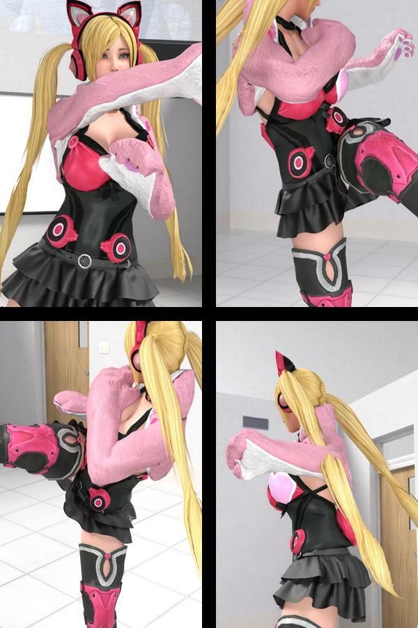 【▲200】『理想の彼女を3DCGで作ります』から生まれたバーチャルアイドル「一ノ瀬廻里（いちのせめぐり）」のグラドル撮影風写真集:CosFighter_03 サンプル2ページ目