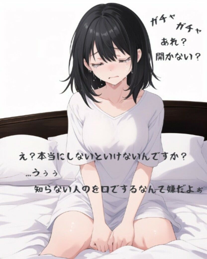 フェラで射精しないと出られない部屋_泣き顔黒髪女子大生編 サンプル2ページ目