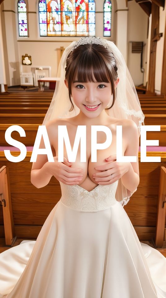 花嫁さんマンコ見せてください！ サンプル1ページ目