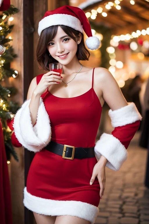 サンタコスプレ美女＃4 サンプル3ページ目