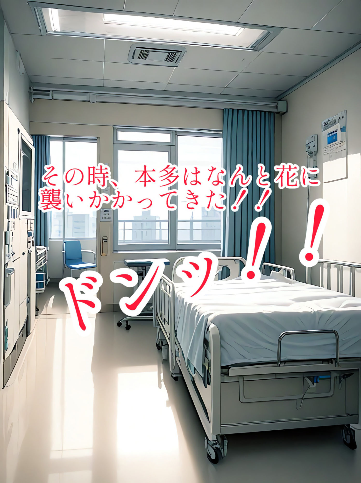 【入れ替わり・イラスト集】美人ナースとスケベ爺さんの身体が入れ替わる サンプル3ページ目