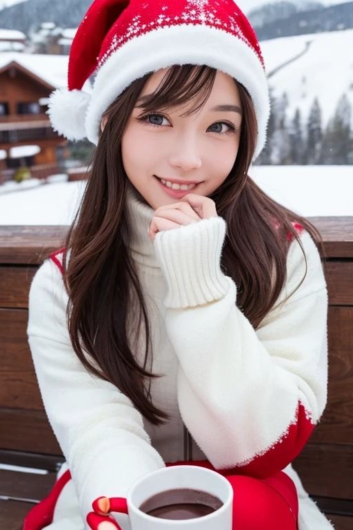 サンタコスプレ美女＃9 サンプル1ページ目
