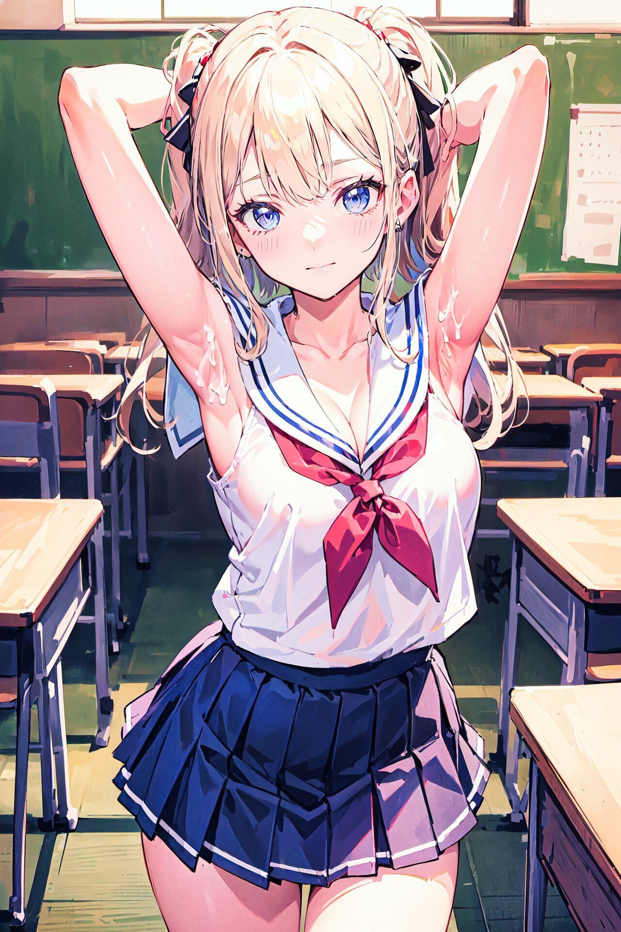 教室で女の子にぶっかけ サンプル1ページ目