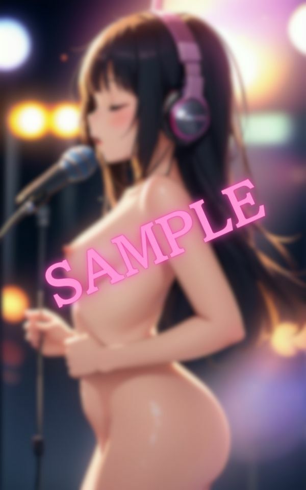 全裸歌唱！歌声よりも乳首が気になる美女 サンプル2ページ目