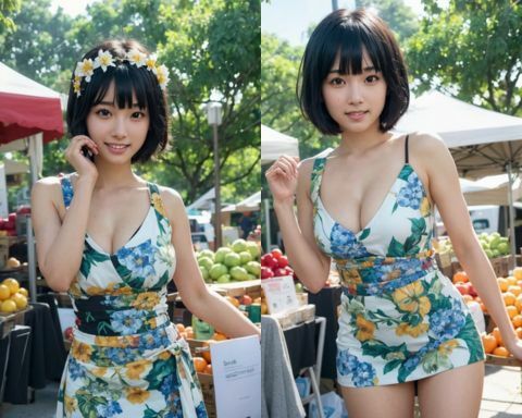 AIグラビア写真集46〜妹と市場へ・・・in Hawaii〜 サンプル2ページ目