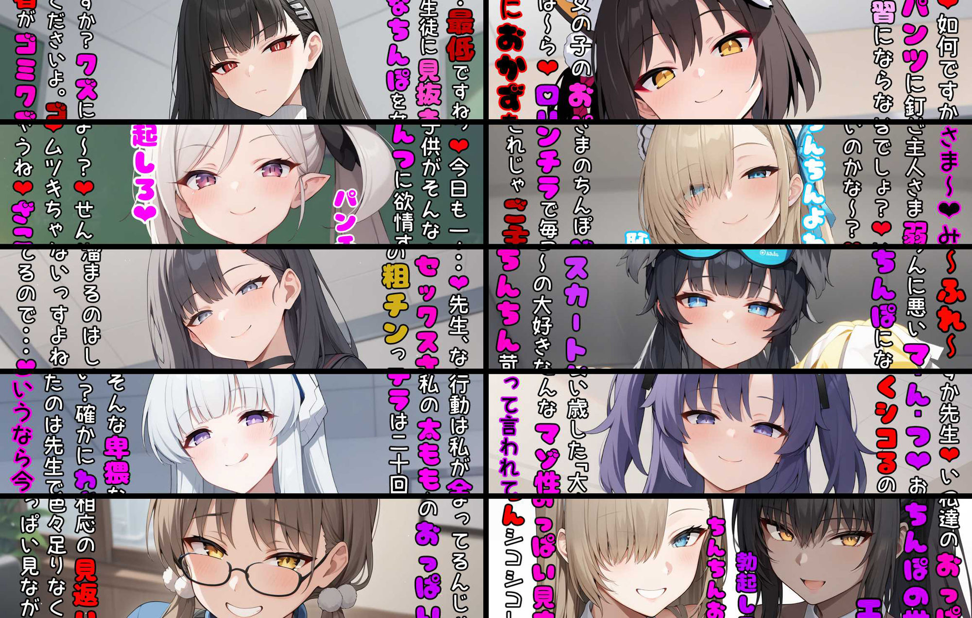 ブル●カの女の子たちにシコシコ見てもらうマゾ向けCG集 サンプル4ページ目
