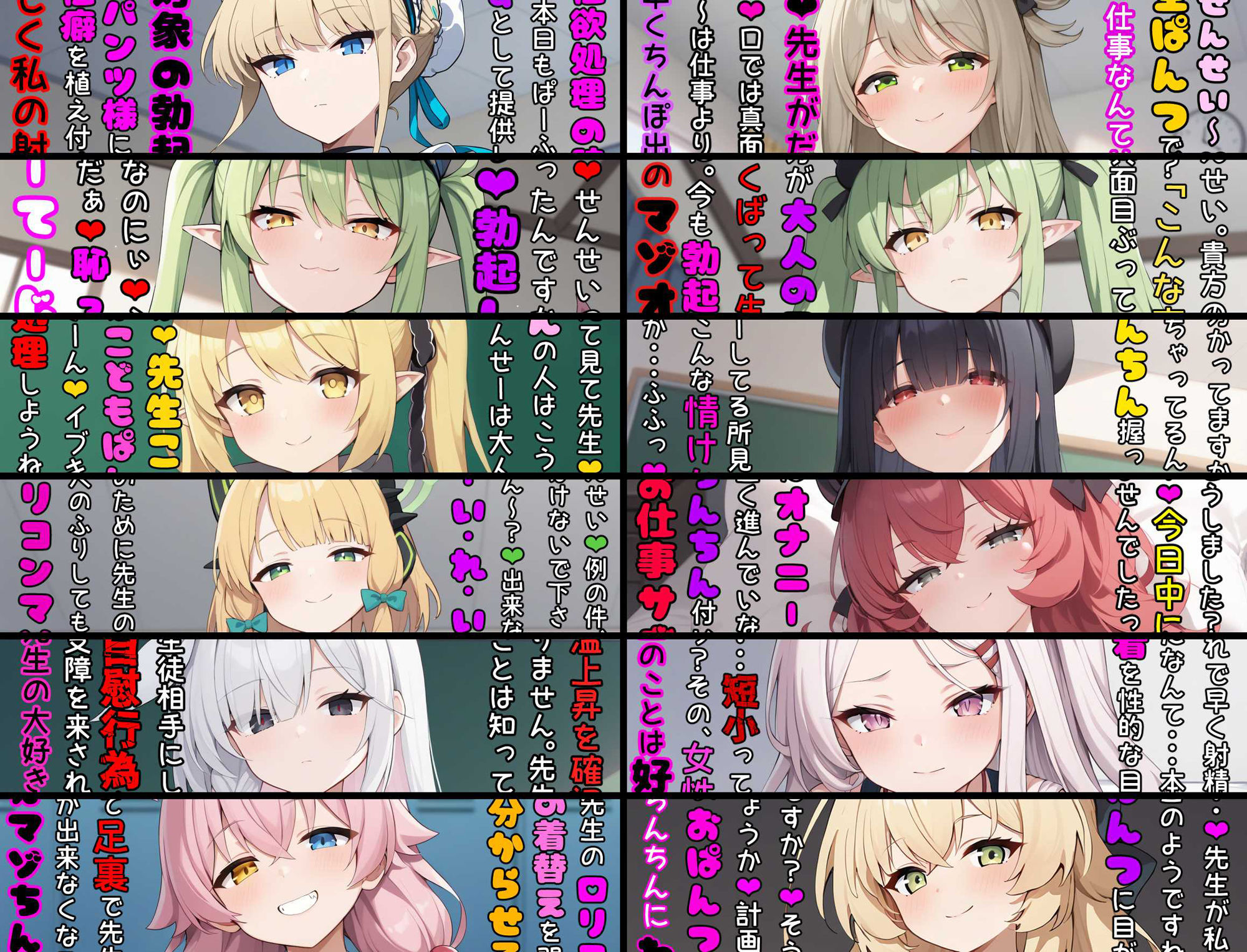 ブル●カの女の子たちにシコシコ見てもらうマゾ向けCG集 サンプル5ページ目