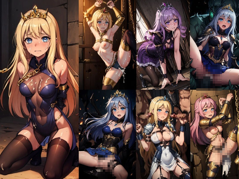 【完全敗北】戦いに敗れし女戦士とプリンセスたちの知られざるその後 サンプル8ページ目