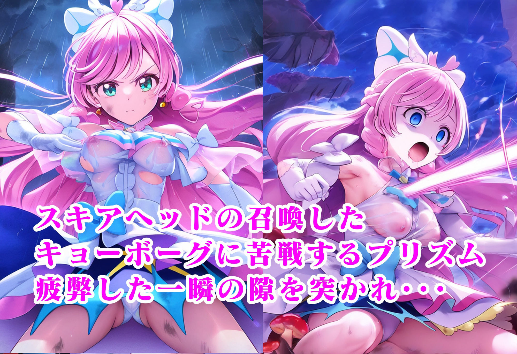 プリズム毒キノコ敗北 リョナ出産人生終了イラスト集 サンプル1ページ目