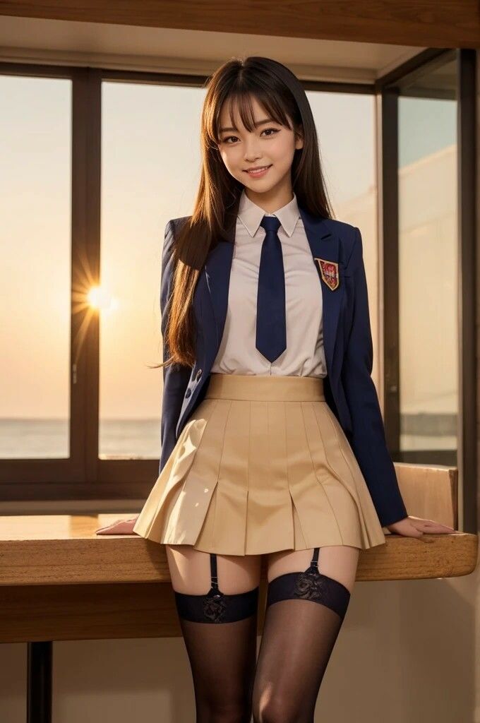 AI写真集グラビア31禁断の女子学生14:デジタルエコー官能美の新世界 サンプル6ページ目