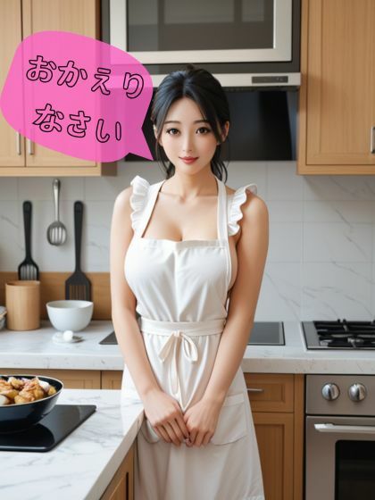 新妻のエプロン姿にムラムラしてあんなことやこんなことしてしまいました。 サンプル1ページ目