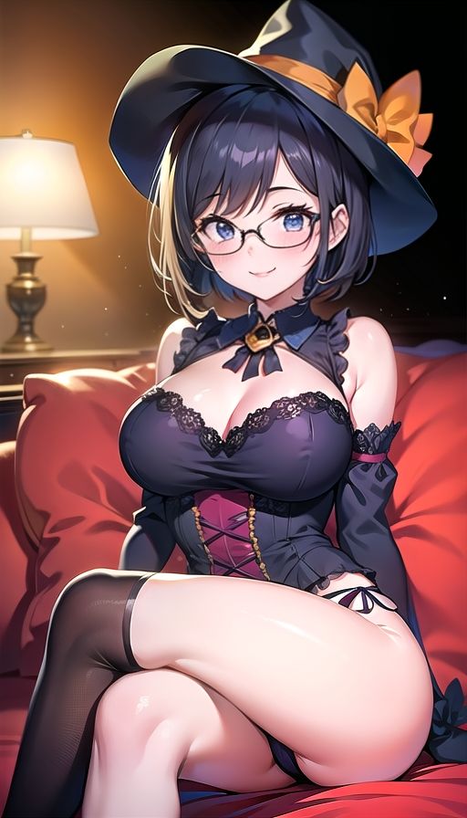 黒髪巨乳美人ハロウィン サンプル2ページ目