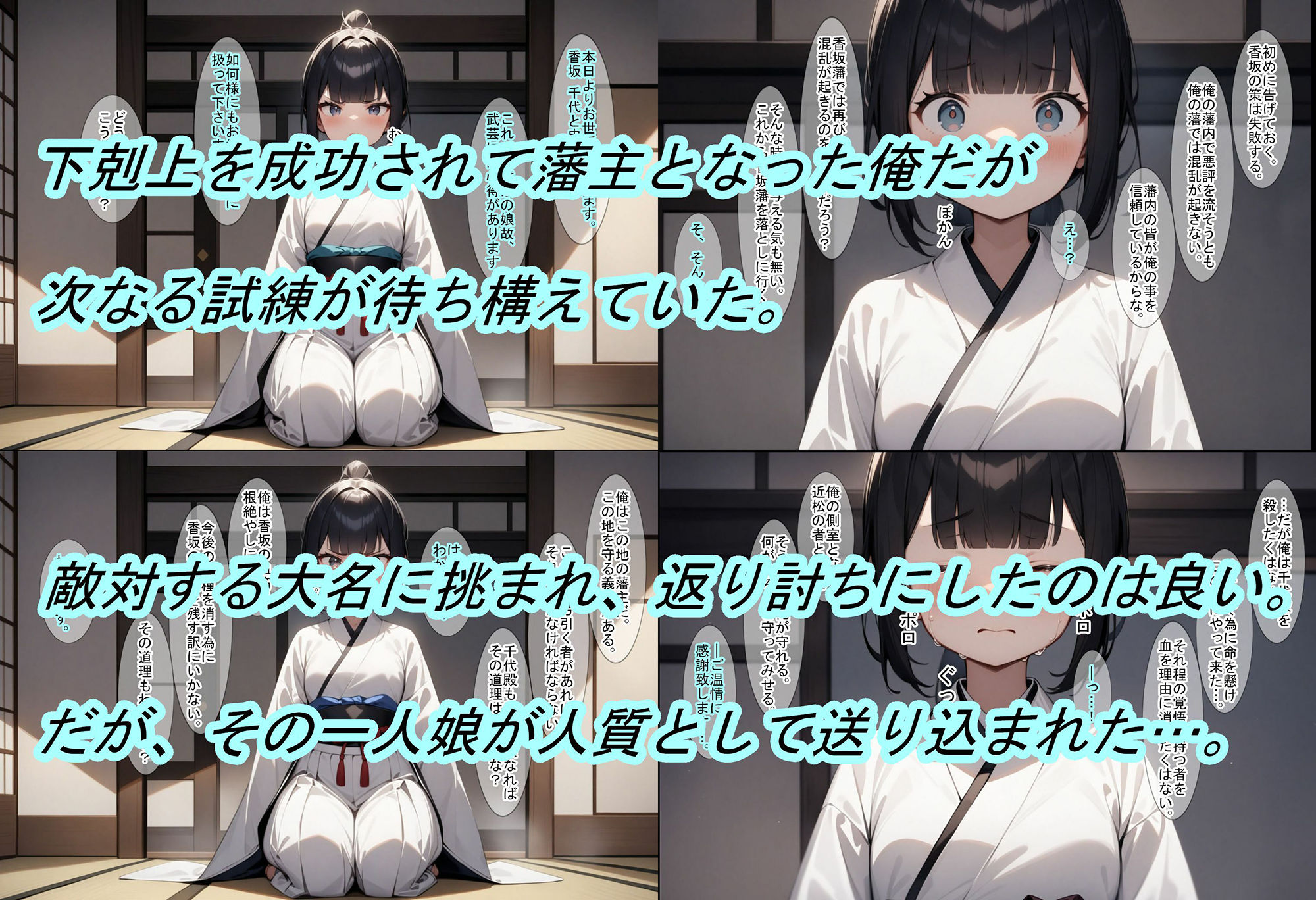 【転生したら戦国時代2】大名が攻めて来たので、返り討ちにして姫と奥方を寝取った話 サンプル1ページ目