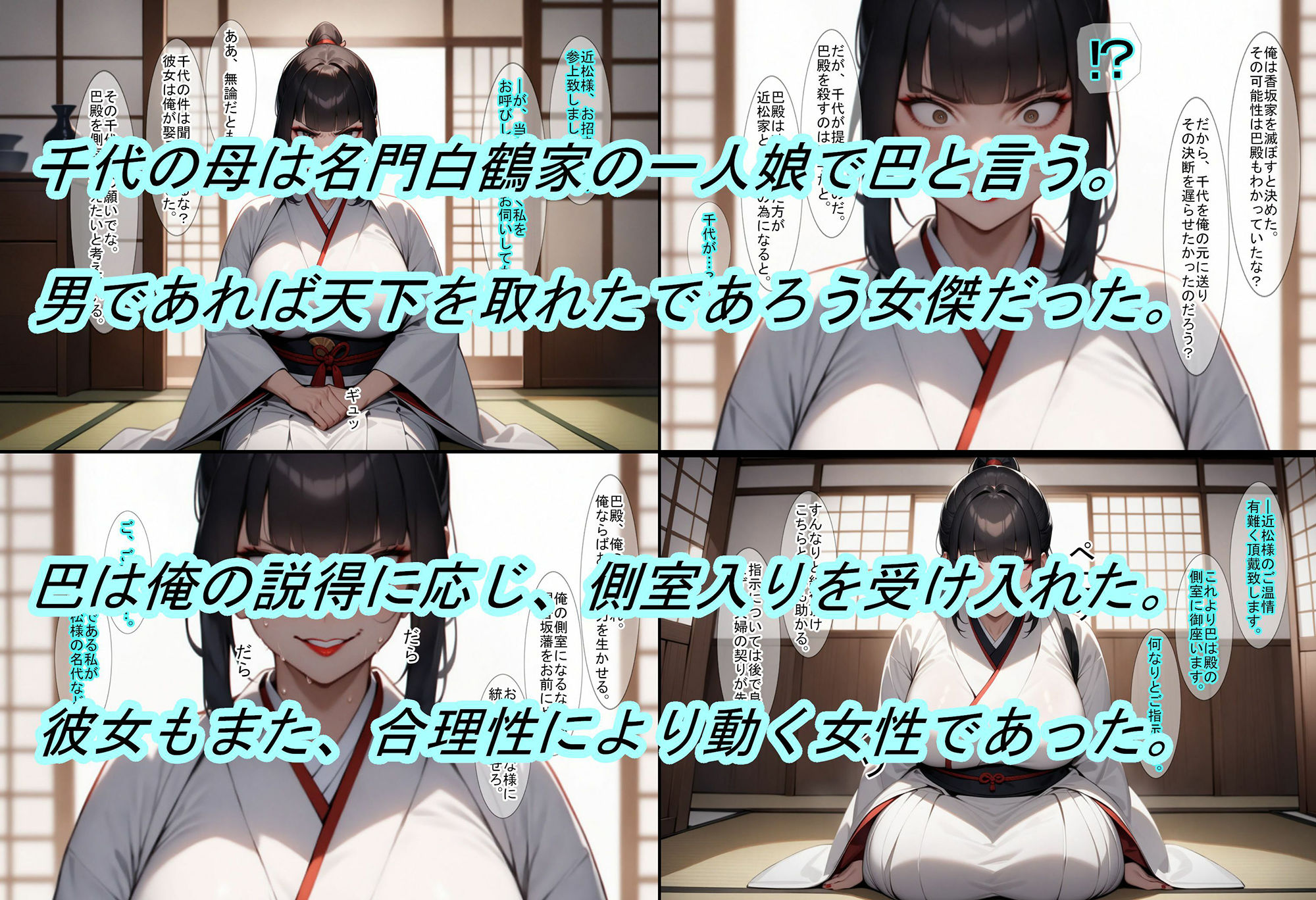 【転生したら戦国時代2】大名が攻めて来たので、返り討ちにして姫と奥方を寝取った話 サンプル4ページ目