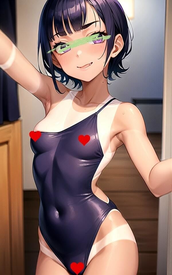 ぴっちぴちっ！ スクール水着を 着てみた？ サンプル5ページ目
