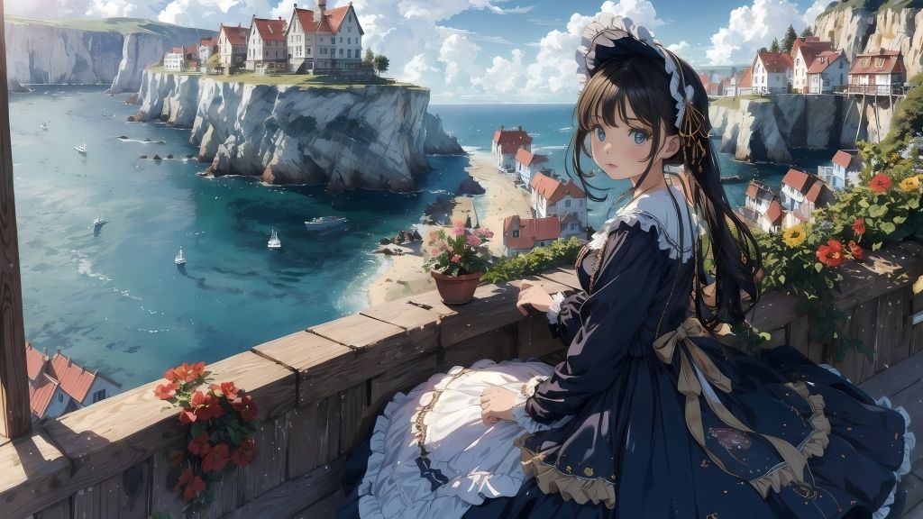 海辺のロ○ィタ少女イラスト集 サンプル1ページ目