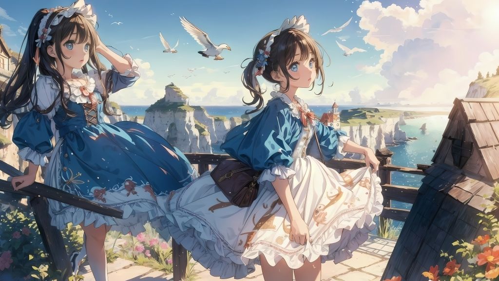 海辺のロ○ィタ少女イラスト集 サンプル2ページ目