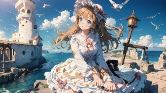 海辺のロ○ィタ少女イラスト集