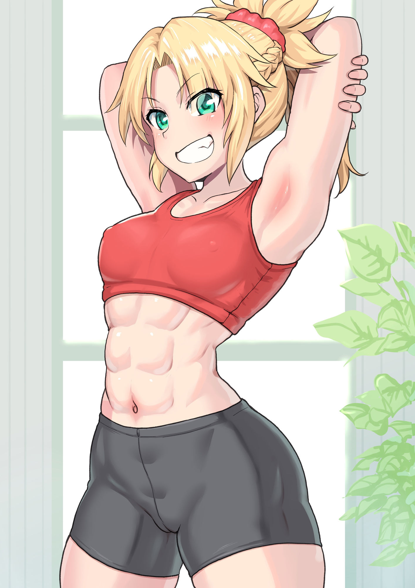 ムキムキなサーヴァントがえっちな筋トレでエロ顔を晒すCG集 サンプル3ページ目