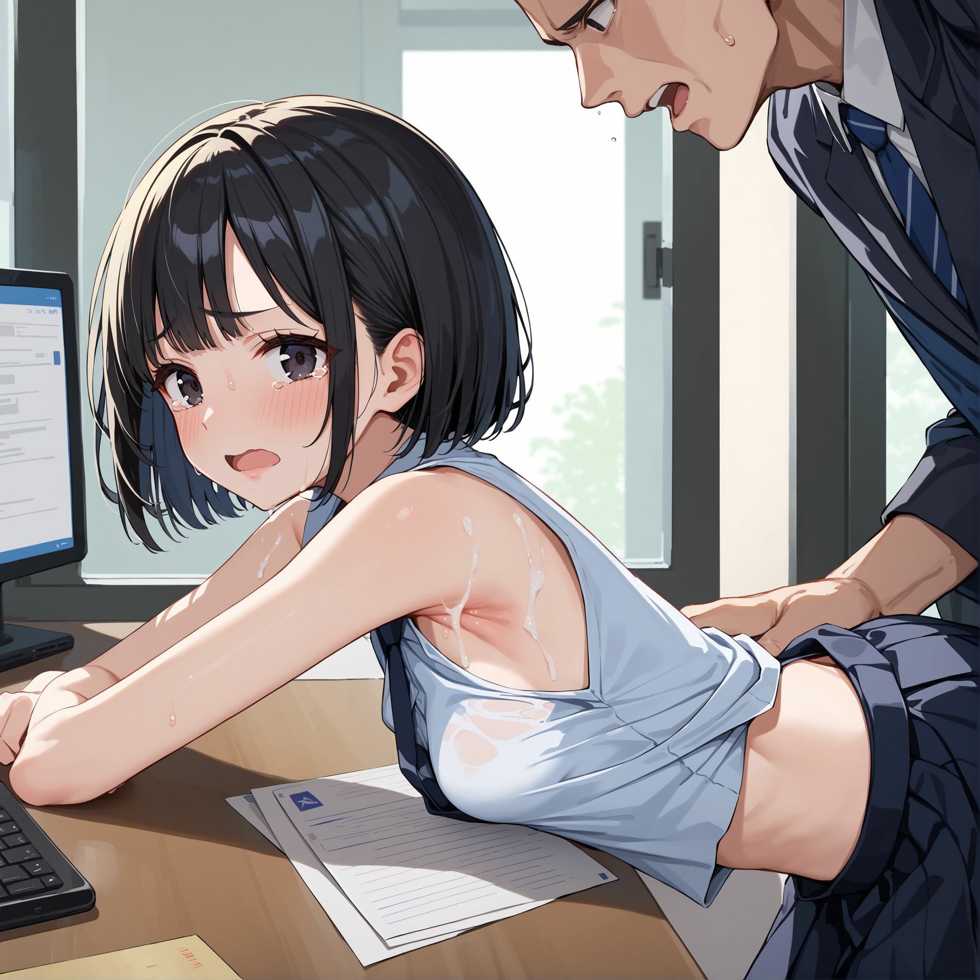 ショートスレンダーOLちゃんファック！！ サンプル10ページ目