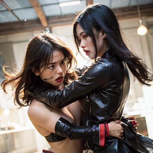 AIキャットファイト 動画-1 Catfighting 女同士の喧嘩 95本収録 サンプル4ページ目