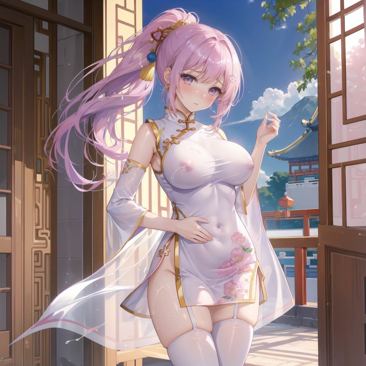 巨乳チャイナ娘をとっかえひっかえ抱ける夢のような中華遊郭 サンプル9ページ目