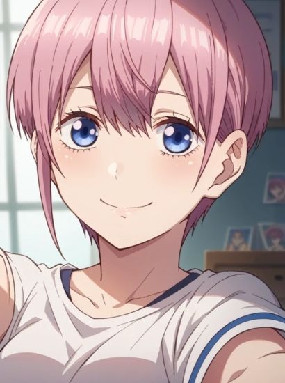 五等分の花嫁の中野一花から送られてきた自撮り写真 サンプル1ページ目